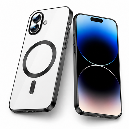 Slim Black Phone Case for Apple iPhone 17 with premium TPU bumper and wireless charging support