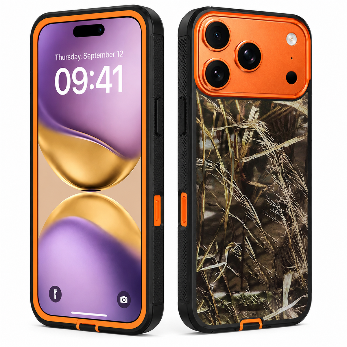 Apple iPhone 18 Pro Max Camouflage Phone Case with Card Holder and Military Grade Protection