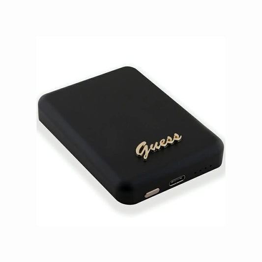 Guess Powerbank Magsafe Metal Script Logo 5000mAh 15W Black