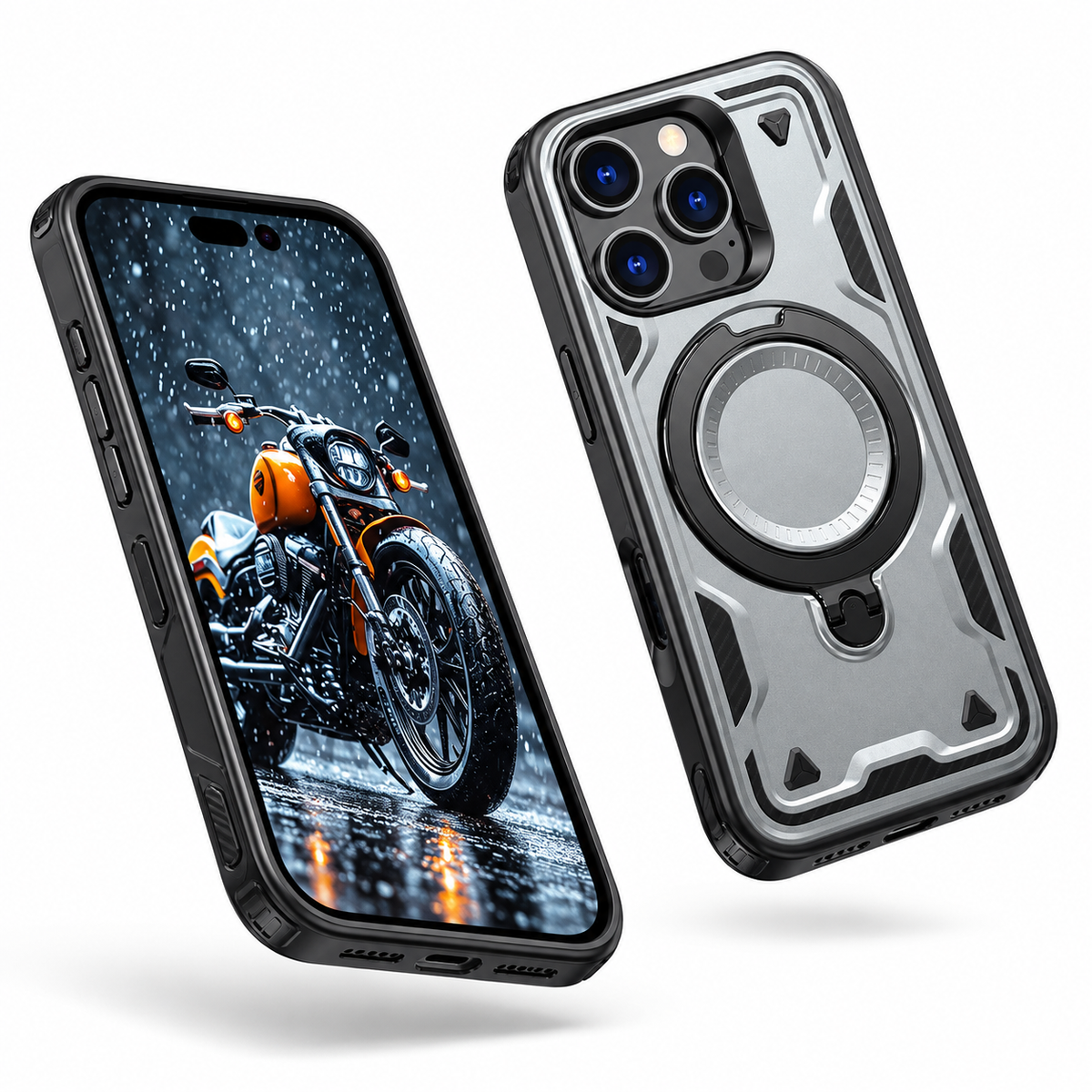 Apple iPhone 12 / 12 Pro MagSafe case in grey from the Sparta series.