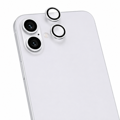 Silver iPhone 17 camera lens protector