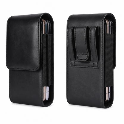 Premium Vertical Phone Holster for iPhone 17 Pro Max Leather Belt Case