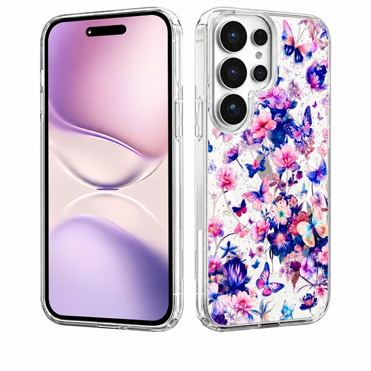 MagSafe Floral Fusion Case for Samsung Galaxy S26 Ultra - Mini Butterflies