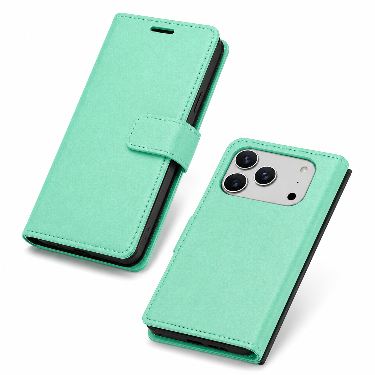 Teal iPhone 17 Pro Max Case MagSafe Compatible Wallet Phone Cover