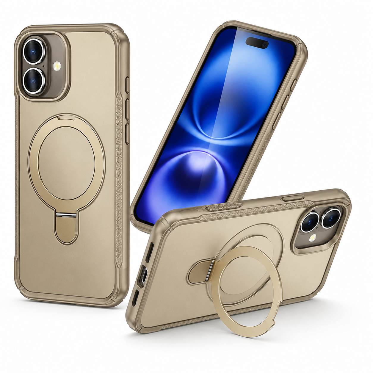 Apple iPhone 16 Green Clear Case, Magnetic Charging Compatible Cover, Slim Protective Phone Case