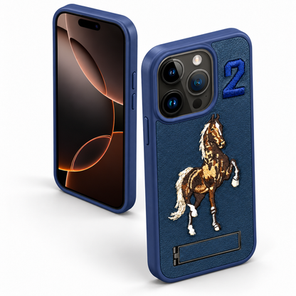 Horse design mobile cover with raised camera protection for iPhone 12