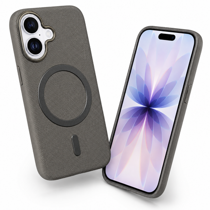 Wireless Charging Compatible Case for Apple iPhone 17 grey MagSafe mobile cover