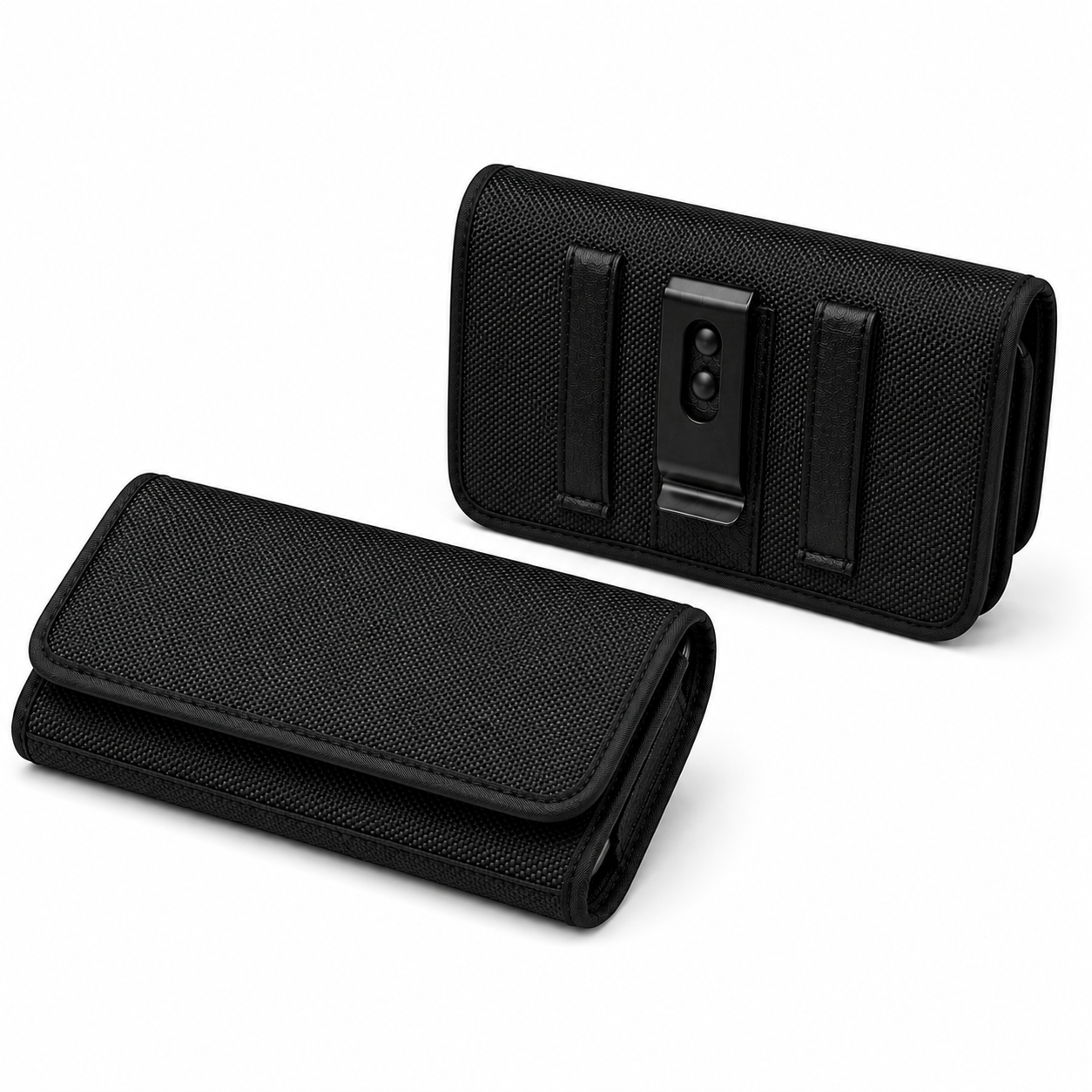 Heavy Duty Horizontal Phone Holster for iPhone 17 Pro Max Card Holder Belt Case