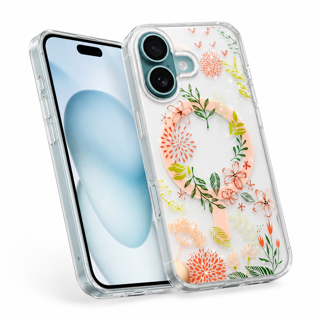 Beautiful Day iPhone 16 Cover, MagSafe Compatible Phone Case, Luxury Floral Case, Slim Protective Cover