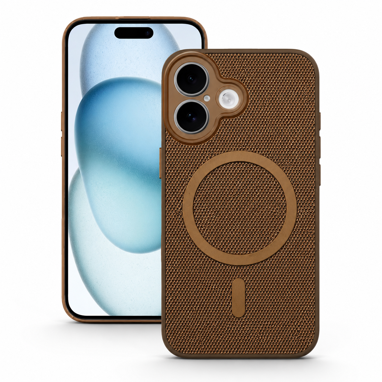 Desert MagSafe iPhone 16 Case, Grip Weave Phone Cover, Shockproof Protective Mobile Case