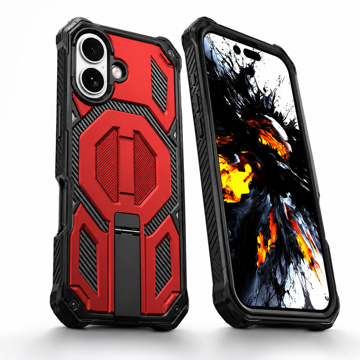 Shockproof phone case for Apple iPhone 17 with raised camera protection