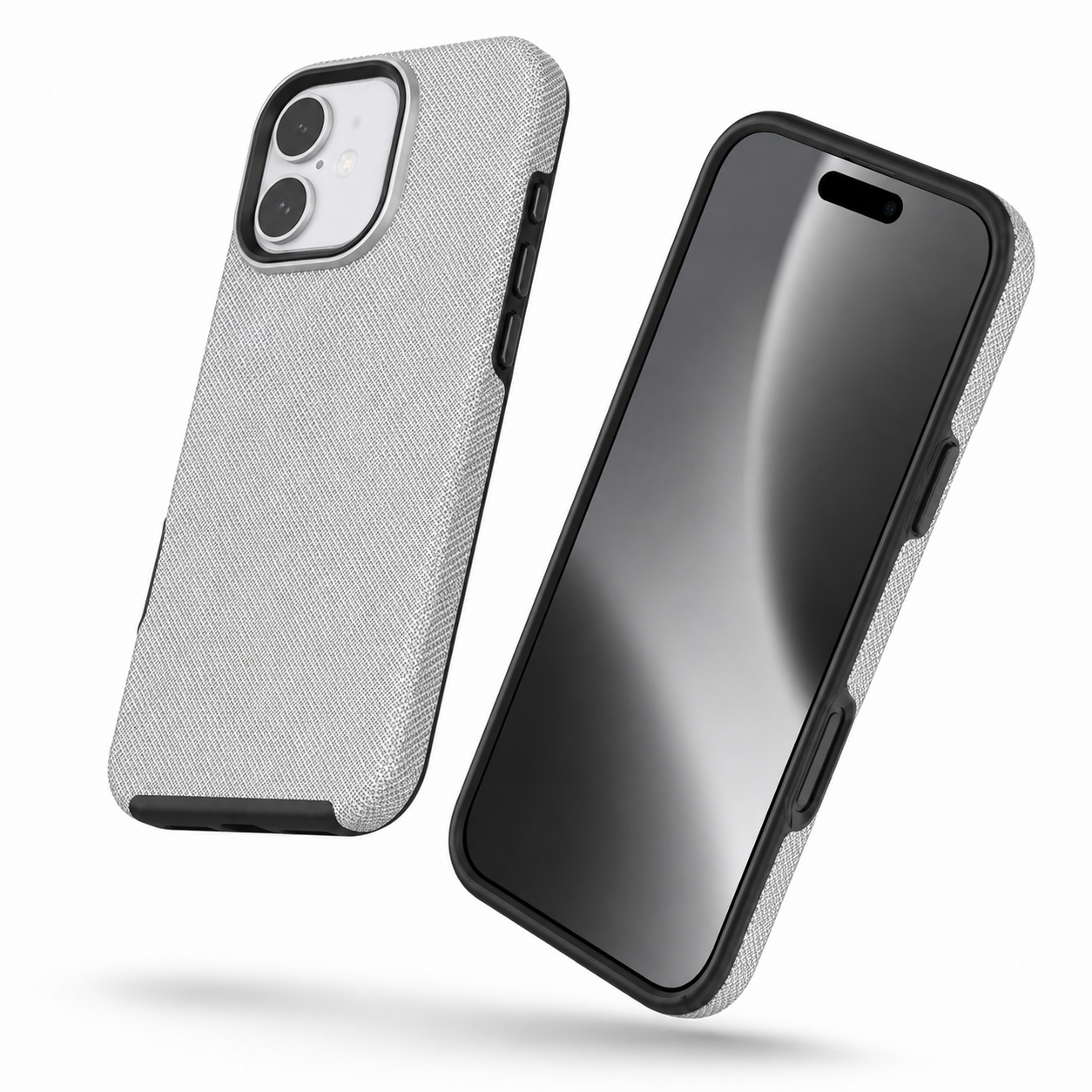 Impact-resistant matte grey mobile cover for Apple iPhone 16