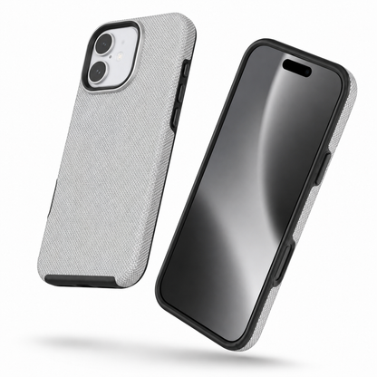 Impact-resistant matte grey mobile cover for Apple iPhone 16