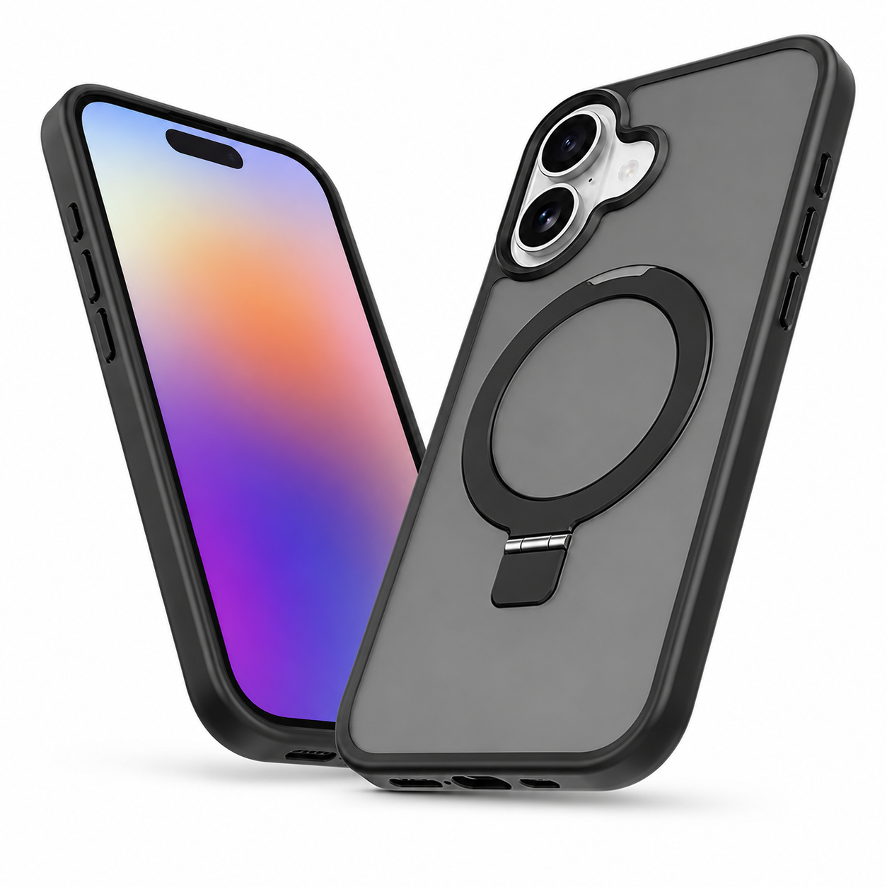 Shockproof MagSafe case for Apple iPhone 17 with rugged stand protection