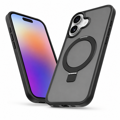 Shockproof MagSafe case for Apple iPhone 17 with rugged stand protection
