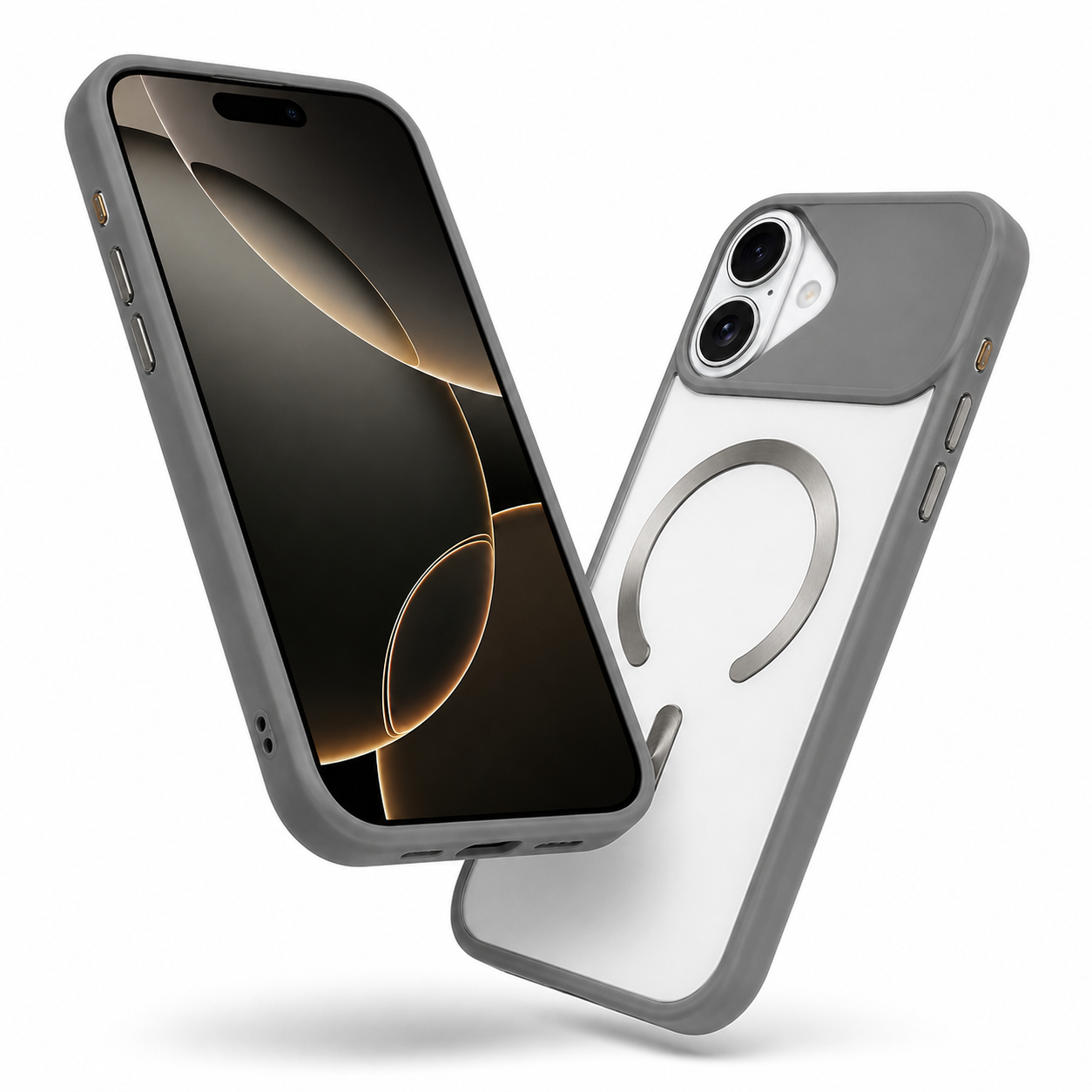 MagSafe Arctic Mist Case Apple iPhone 17 Grey, Phone Case, Protective Phone Case, Shockproof Case, MagSafe Case