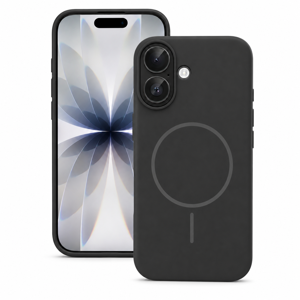 MagSafe Vibrant Silicone Case for Apple iPhone 16 – Black