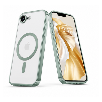 Apple iPhone 17e / 16e Green MagSafe case close-up, affordable phone cases Canada