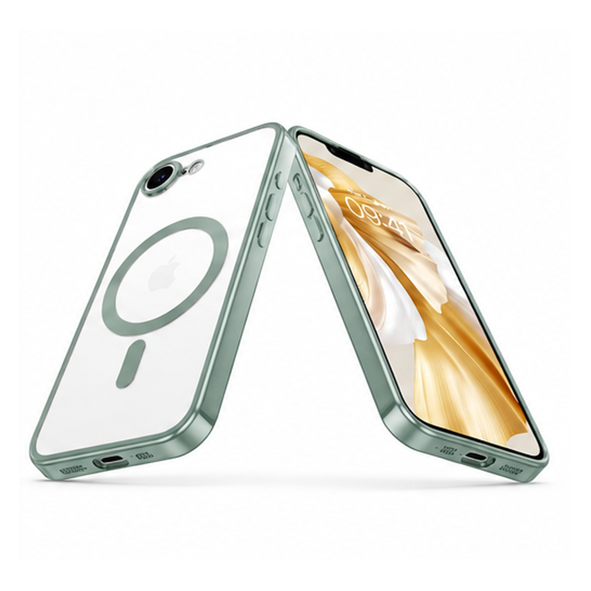 Green Electro Matt iPhone 17e case side view, scratch-resistant smartphone accessories Canada
