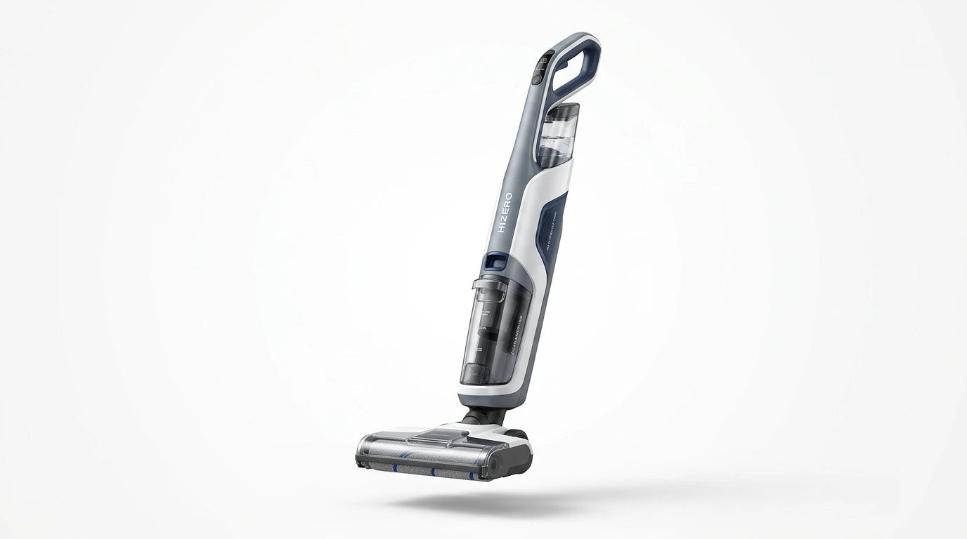 future tech gadgets Canada. smart tech store Canada. HiZero F300 All-in-One Bionic Floor Cleaner. Gallery image 7. Lines name one specific SKU—never substitute a generic lookalike from the category. After review passes, each render should still read as a fresh studio viewpoint of that same physical unit.