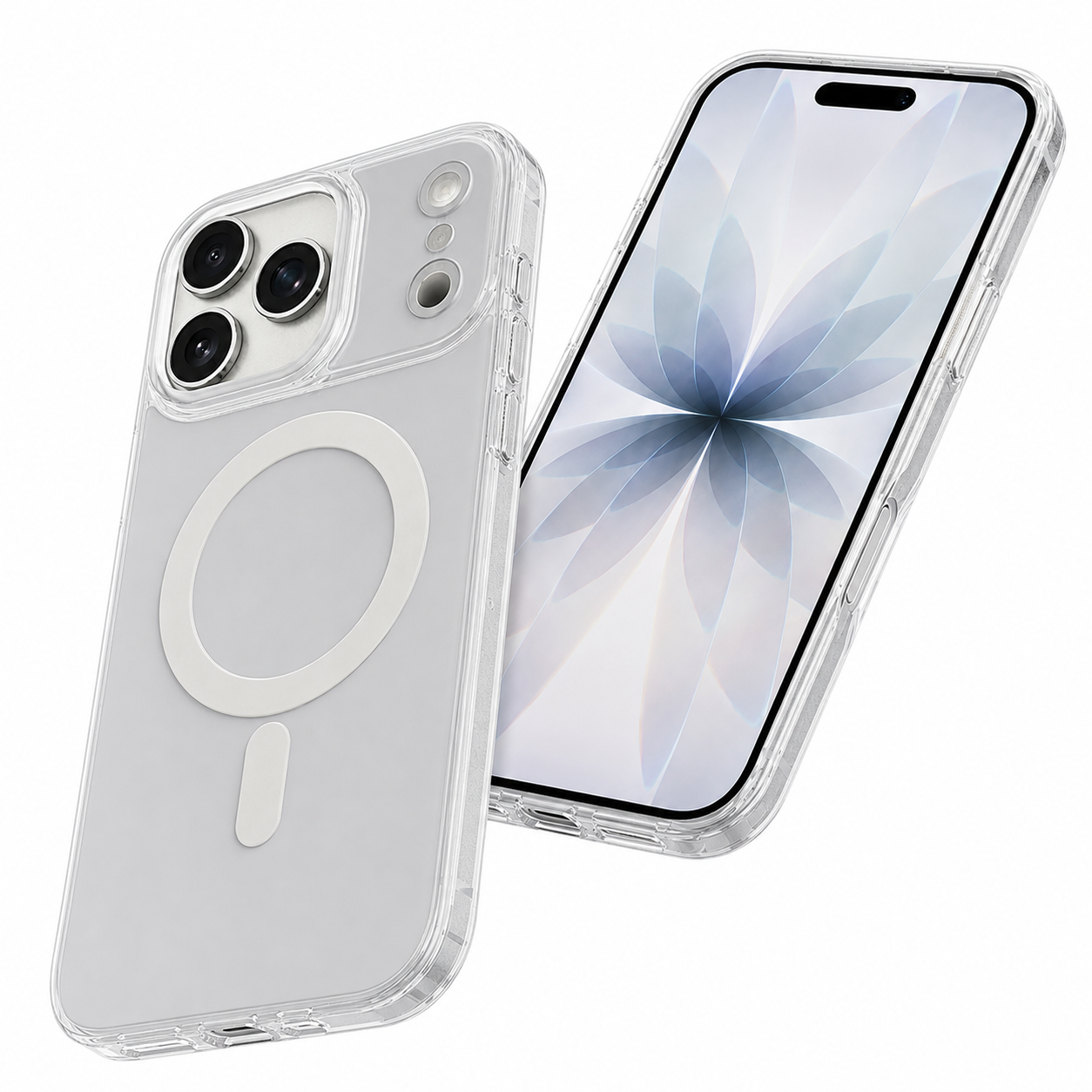 Military Grade White iPhone 17 Pro Max Case Drop Protection Cover