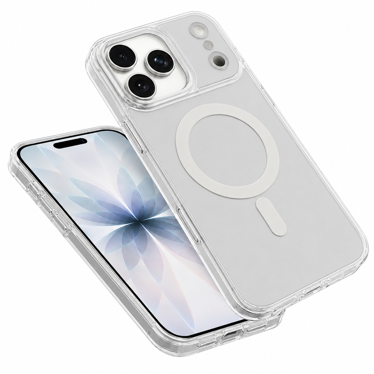 Premium White Magnetic Phone Cover for Apple iPhone 17 Pro