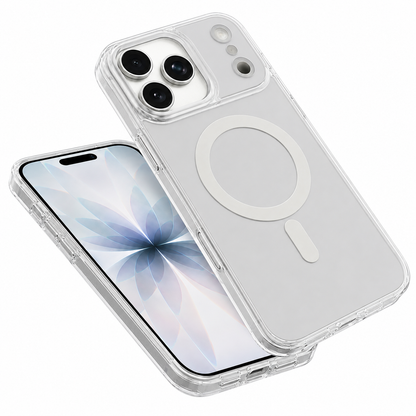 Premium White Magnetic Phone Cover for Apple iPhone 17 Pro
