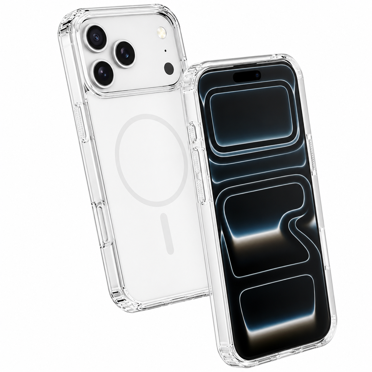 Shockproof White iPhone 17 Pro Max MagSafe Compatible Protective Phone Cover