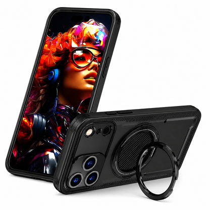 Slim Protective Black iPhone 17 Pro Max Case with MagSafe Magnetic Charging Support