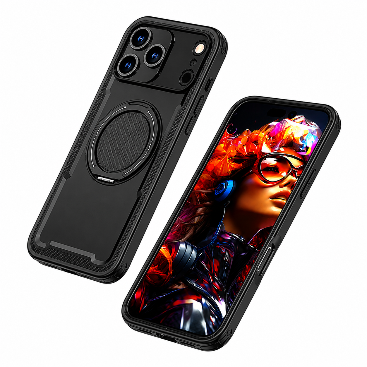 Premium Black Protective Mobile Cover for Apple iPhone 17 Pro