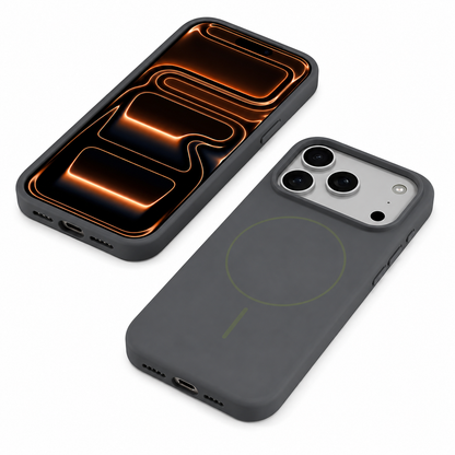 Shockproof Grey MagSafe Phone Case for Apple iPhone 17 Pro Max with Camera Protection