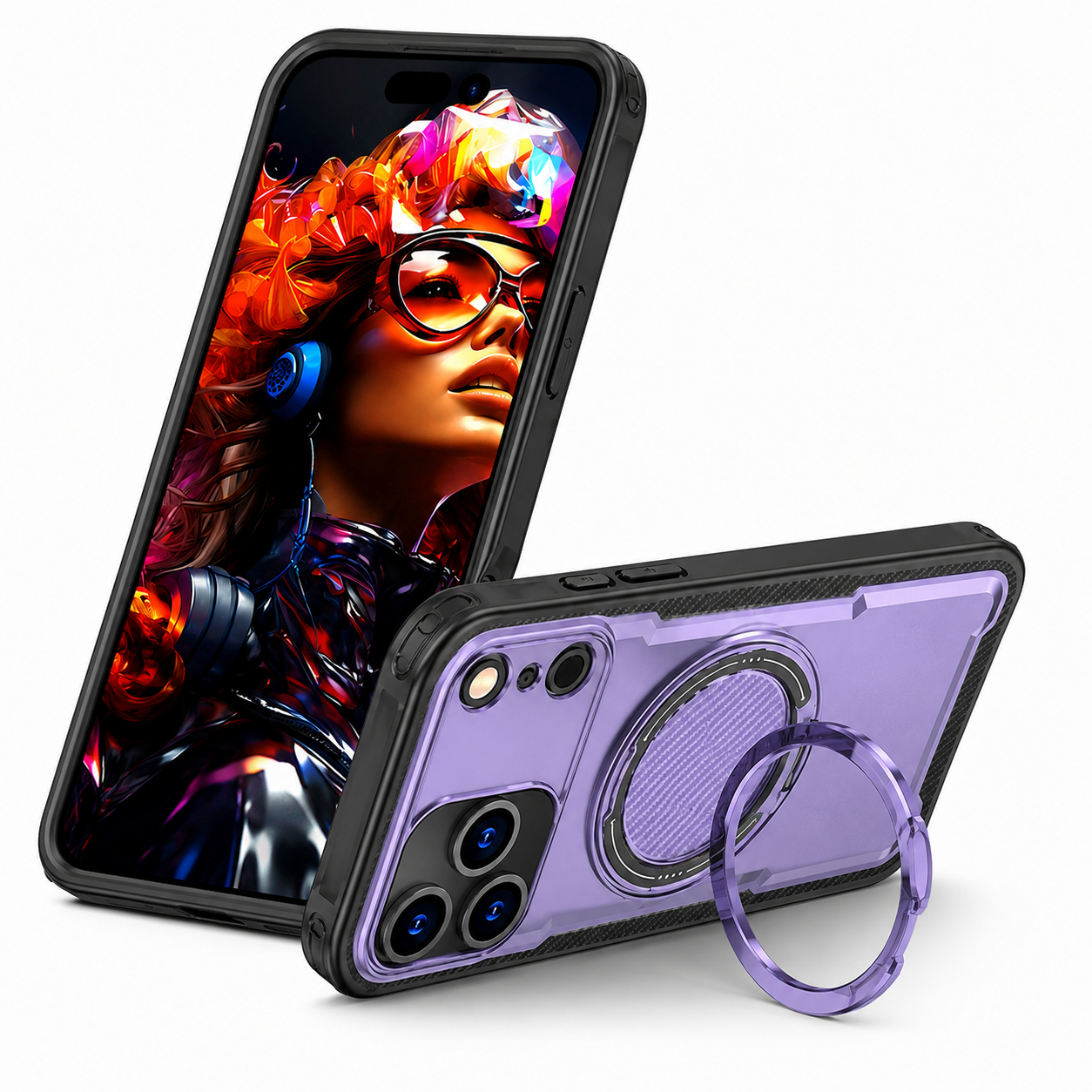 Slim MagSafe Compatible Purple Phone Case for Apple iPhone 17 Pro