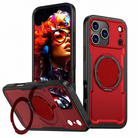 Slim Red Apple iPhone 18 Pro Max Protective Mobile Cover with MagSafe Compatibility