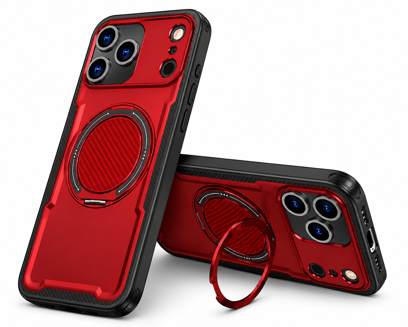 Premium Red iPhone 17 Pro Max Protective Phone Cover with Drop Protection