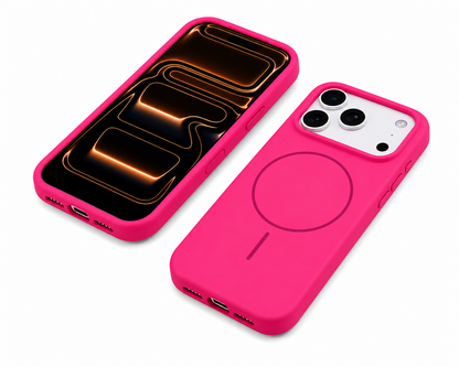 Military Grade Drop Protection Case for Apple iPhone 17 Pro Max Hot Pink Cover