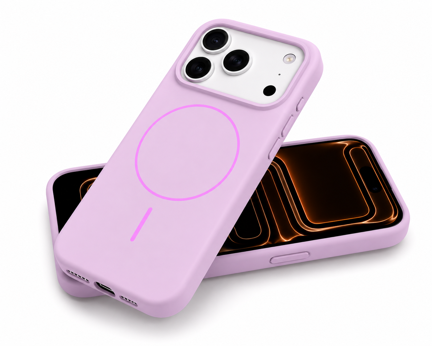 Slim Purple Mobile Cover for Apple iPhone 17 Pro Max Wireless Charging Case