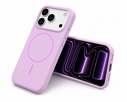 Premium Purple Silicone Case for Apple iPhone 17 Pro Max MagSafe Compatible