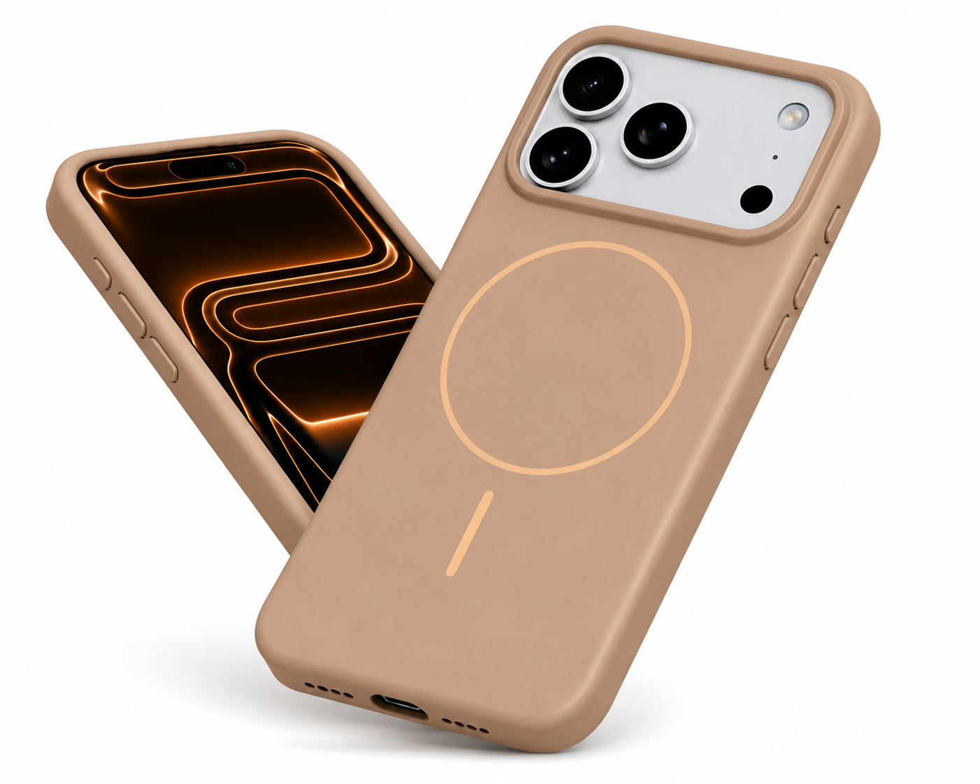Slim MagSafe Protective Case for Apple iPhone 17 Pro, Desert Gold TPU Phone Cover