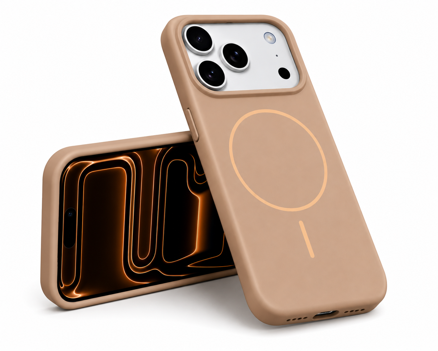 Premium Desert Gold Phone Case for iPhone 17 Pro, Durable Shockproof Mobile Cover