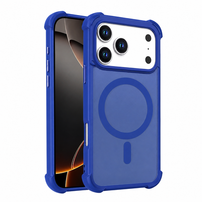 Blue MagSafe iPhone 17 Pro Max Case, Shockproof Phone Case, Protective Mobile Cover