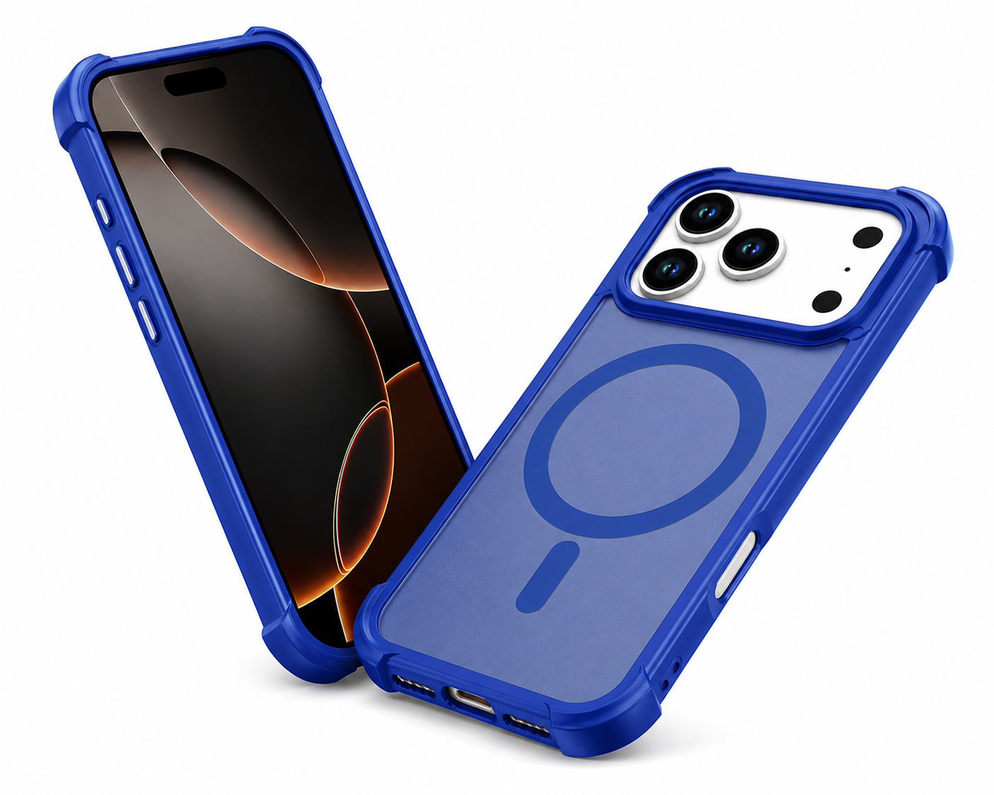 Blue Protective Smartphone Case, Drop Protection Phone Case, Durable Mobile Cover