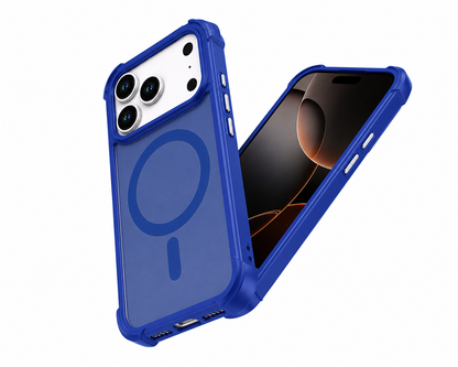 Apple iPhone 17 Pro Max Blue Case, Military Grade Phone Cover, MagSafe Compatible Case