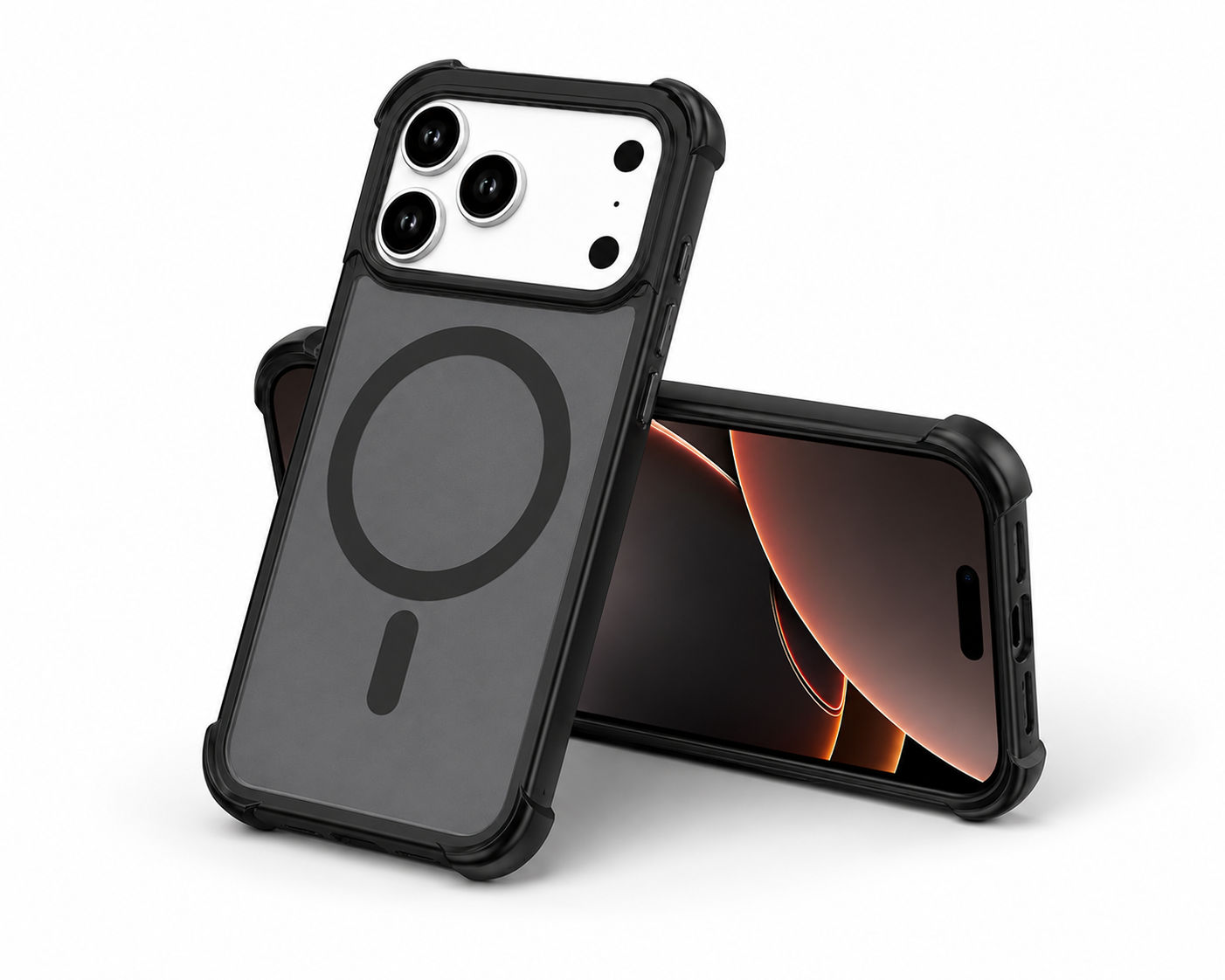Military Grade Drop Protection iPhone 17 Pro Max Protective Case Black