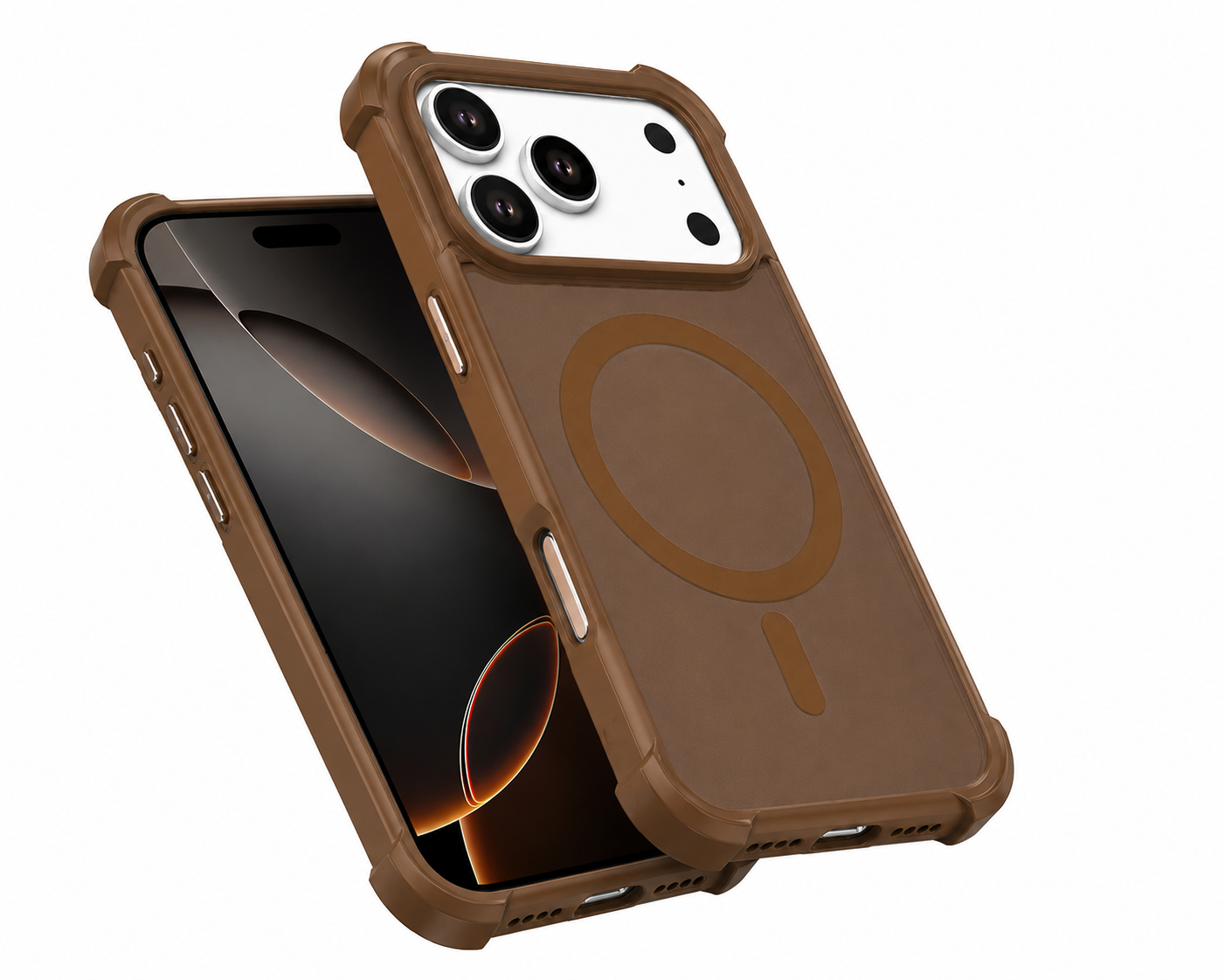 Desert Gold Rugged Phone Case for Apple iPhone 17 Pro Max Drop Protection Cover