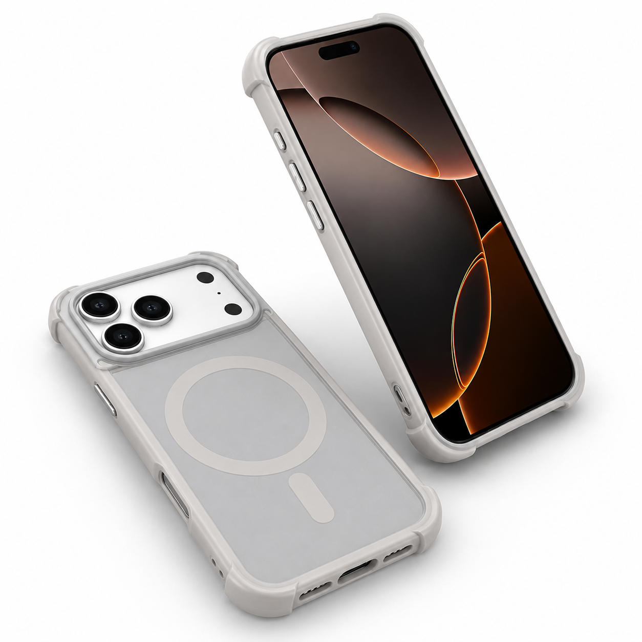 Premium Grey Protective Case for Apple iPhone 17 Pro Max with MagSafe