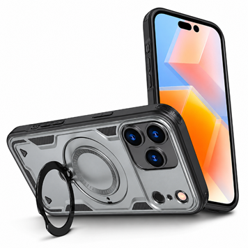 Slim iPhone 17 Pro Max Case, Anti Scratch Phone Cover, Durable Mobile Case, Magnetic Ring Protective Case