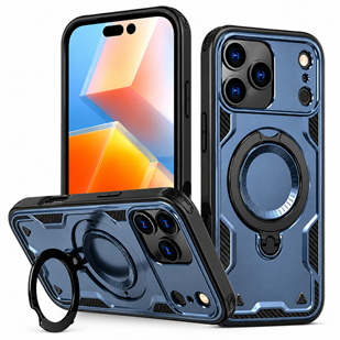 Navy iPhone 17 Pro Max MagSafe Case, Shockproof Phone Case, Protective Mobile Cover