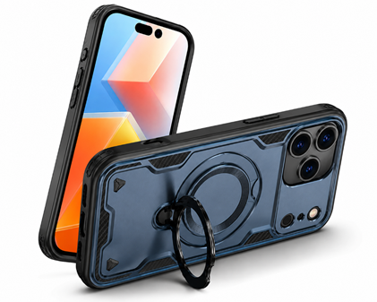 Navy Rugged Protective Phone Case, Anti Scratch Mobile Cover, Designer Phone Case