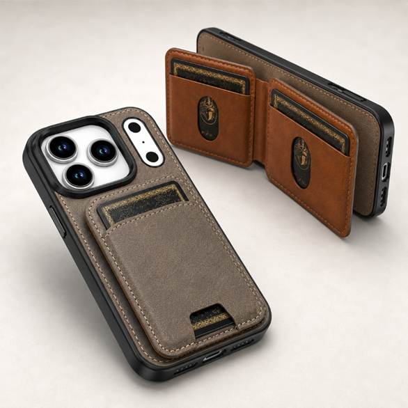 Premium Grey Phone Case, Wireless Charging Compatible Case, Durable Mobile Cover