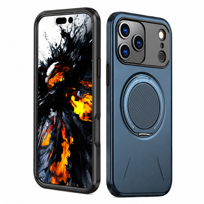 Green iPhone 17 Pro Max MagSafe Case, Forge Ring Phone Case, Shockproof Protective Cover